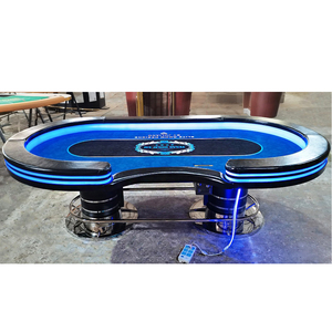<span class=keywords><strong>Mesa</strong></span> de Póker Profesional Ovalada de Alta Calidad YH de 96 Pulgadas con Luces LED, <span class=keywords><strong>Mesa</strong></span> de Póker Texas Hold'em con USB - Product Image 2