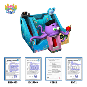 AirFunPro - Tobogán Inflable Comercial de PVC con Forma de Pulpo y Castillo Hinchable, Fácil de Instalar, Capacidad para 10 Personas, Tamaño Personalizado - Product Image 3