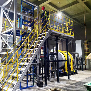 Sécheur à tambour à trois cylindres, 3 à 5 TPH, petit modèle, pour le séchage de la poudre de gypse, du calcaire, du feldspath, du quartz, de la silice, du sable de dune - Product Image 2