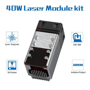 <span class=keywords><strong>Cabezal</strong></span> de módulo láser de <span class=keywords><strong>40W</strong></span>, 450nm, juego de módulo láser TTL azul para máquina de grabado láser, herramienta de corte de marcado de madera - Product Image 2