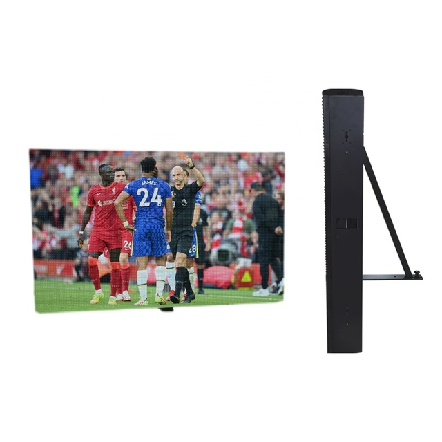 Factory Selling Perimeter Full Color Video Led Mesh Display P6.67 P8 P10 Outdoor Led Stadium Screen Display
