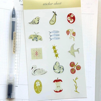 Feuille d'autocollants personnalisés avec logo, autocollants individuels en vinyle pour bricolage personnalisé