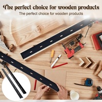 Support en acier profilé en C pour table, renfort métallique dissimulé, épaississeur pour plateau de table en bois massif, bricolage de meubles en bois