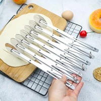 Coupe-pizza en acier inoxydable à 3/5/7 roues, rouleau à pâtisserie, outils de cuisson réutilisables et écologiques
