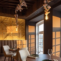 Meubles de cafétéria modernes commerciaux Ensembles de table et de chaises pour café Banquette de restaurant Canapé pour restaurants
