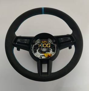 Volante Deportivo de Cuero y Alcántara para <span class=keywords><strong>Porsche</strong></span> Panamera 970 971 <span class=keywords><strong>Boxster</strong></span> Cayman <span class=keywords><strong>986</strong></span> 987 981 356, Mejora del Interior - Product Image 1