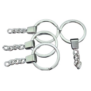 Alloy Metal <b>Key</b> <b>Ring</b> 30mm Diameter 2.2mm Wire 61mm Length Chain Keychain DIY Jewelry <b>Accessories</b> - Product Image 3