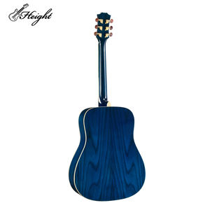 <span class=keywords><strong>Guitarra</strong></span> eléctrica acústica azul de 40 pulgadas con madera contrachapada de Fresno Instrumento electroacústico apto para viajes - Product Image 3
