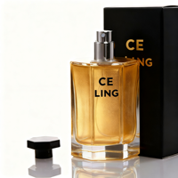 Flacon de parfum cylindrique hexagonal de luxe 50 ml 100 ml en verre avec couvercle, vaporisateur et emballage cadeau personnalisé haut de gamme