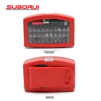 SUBORUI Jeu d'Embouts de Vissage à Chocs Torx 32 Pièces, Embout Hexagonal 1/4"