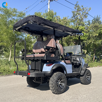 Voiture de golf électrique 4 places de la marque Robetaa, batterie au lithium, homologuée CE pour les terrains de golf