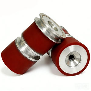 Roda e Rolo de Borracha PU Revestidos de Silicone para Sistemas de Movimento de Máquinas, Unidades de Transporte, Funcionamento Estável e Redução de Ruído - Product Image 2