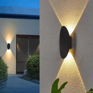 LED โคมไฟติดผนังกันน้ำกลางแจ้งสไตล์ยุโรปมินิมอลลิสต์วิลล่าร้านค้าป้ายทางเข้าสปอตไลท์ - Product Image 4