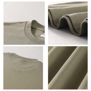 T-shirts personnalisés surdimensionnés en coton épais (280/300/385 g/m²) à épaules tombantes, livraison rapide, logo personnalisé, unisexe, vente en gros - Product Image 3