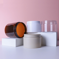 Pot Rond Vide en Plastique pour Crème de 300 500 600 800 1000 1200 ml, Vente en Gros, pour Cosmétiques, Crème Visage et Corps, avec Couvercle