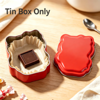 Boîte en étain personnalisée avec motif de chat mignon, fabriquée avec des matériaux recyclés, de qualité alimentaire, pour l'emballage de bonbons, de collations et de chocolat