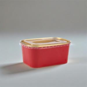 Saladier rectangulaire en papier jetable de qualité alimentaire avec logo personnalisé et couvercle pour fast-food à emporter pour sandwichs sushis - Product Image 6