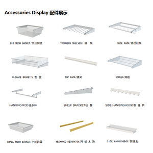 Sistema Organizador <span class=keywords><strong>de</strong></span> Armario Abierto Montado en Pared, Unidad <span class=keywords><strong>de</strong></span> Almacenamiento DIY para Renovación <span class=keywords><strong>de</strong></span> Casas Antiguas y Proyectos <span class=keywords><strong>de</strong></span> Remodelación del Hogar - Product Image 6