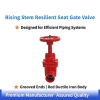Válvula de Compuerta de Asiento Elevado Ranurada con Vástago Resiliente, Eléctrica/Neumática/Inteligente/Manual, Cuerpo de Hierro Dúctil, Certificada para Sistemas de Agua