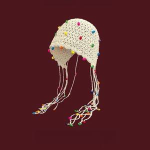 GX-Pullover Hat Chapeau tressé Chapeau <span class=keywords><strong>pour</strong></span> femme Bohème Colorful Beaded Pendant Hook Hat - Product Image 4