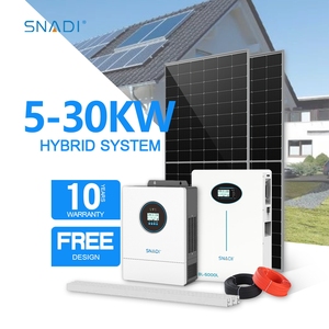SNADI Complete Hybrid <b>Solar</b> Energy System 3KW 5KW 6KW 10KW MPPT Lithium Ion <b>Kit</b> - Product Image 1