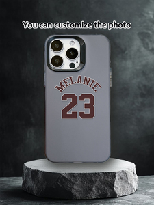 <span class=keywords><strong>Cover</strong></span> per Telefono Personalizzata <span class=keywords><strong>con</strong></span> Nome e Numero Stile Varsity, Personalizzazione Unica, Verniciatura UV Multicolore, <span class=keywords><strong>Cover</strong></span> Opaca in TPU per 17/16/15/14 Pro Max - Product Image 5