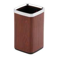 Usine directe intérieur en acier inoxydable PP poubelle Rectangle debout poubelle pour bureau à domicile hôtel cuisine seau de stockage