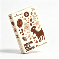 Boîte d'emballage en papier personnalisée pour café et céréales, pour céréales de petit-déjeuner pour adultes et enfants, flocons d'avoine raffinés en boîte