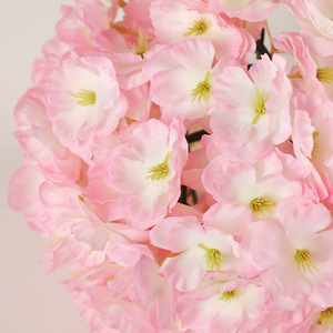 Bola de Flores Artificiales de Hortensia Rosa de Seda, 22cm, 27cm, 31cm, 40cm, Decoración Floral para Techo de Boda - Product Image 2