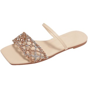 Sandales d'été en satin de soie à une bride, style européen, à talons hauts, élégantes et tendance, à talon épais pour femmes - Product Image 6