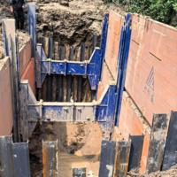 Caisse de soutènement en acier Q235 Jiangsu Litewei, durable, pour la sécurité des fossés d'excavation
