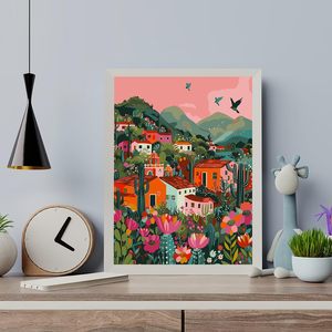 SONGWOO ART - Kits de Pintura por Números Personalizados para Decoración del Hogar, Diseño de Pueblo <span class=keywords><strong>Mexicano</strong></span>, Regalo DIY - Product Image 2