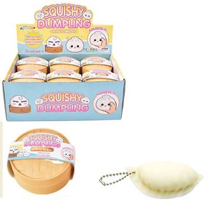 5.5CM Simulation Food Dumpling <b>Squishy</b> Toy Rising Rising Kawaii Steamed Bun Squeeze Toys TPR Material Stress Relieving Toys - Product Image 1