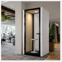 Cabine de bureau commerciale portable Flexspace, cabine téléphonique insonorisée, cabine acoustique mobile, salle de réunion insonorisée, cabine de bureau