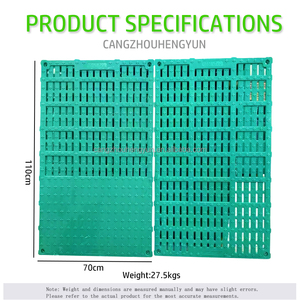 Piso de plástico personalizado de 60*110 para jaulas de parideras de cerdos, estera de piso <span class=keywords><strong>BMC</strong></span> para cerdos - Product Image 6