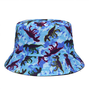 INS Popular-sombreros de pescador con estampado de bosque Tropical para mujer, sombrero de pescador de doble cara, moda de verano - Product Image 5
