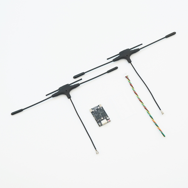 PFLY 915MHz/2.4GHz ELRS Dual Band Gemini Receiver Dual T-Type Antenna ESP32-Pico-D4 TCXO 100mW Power for Long Range FPV