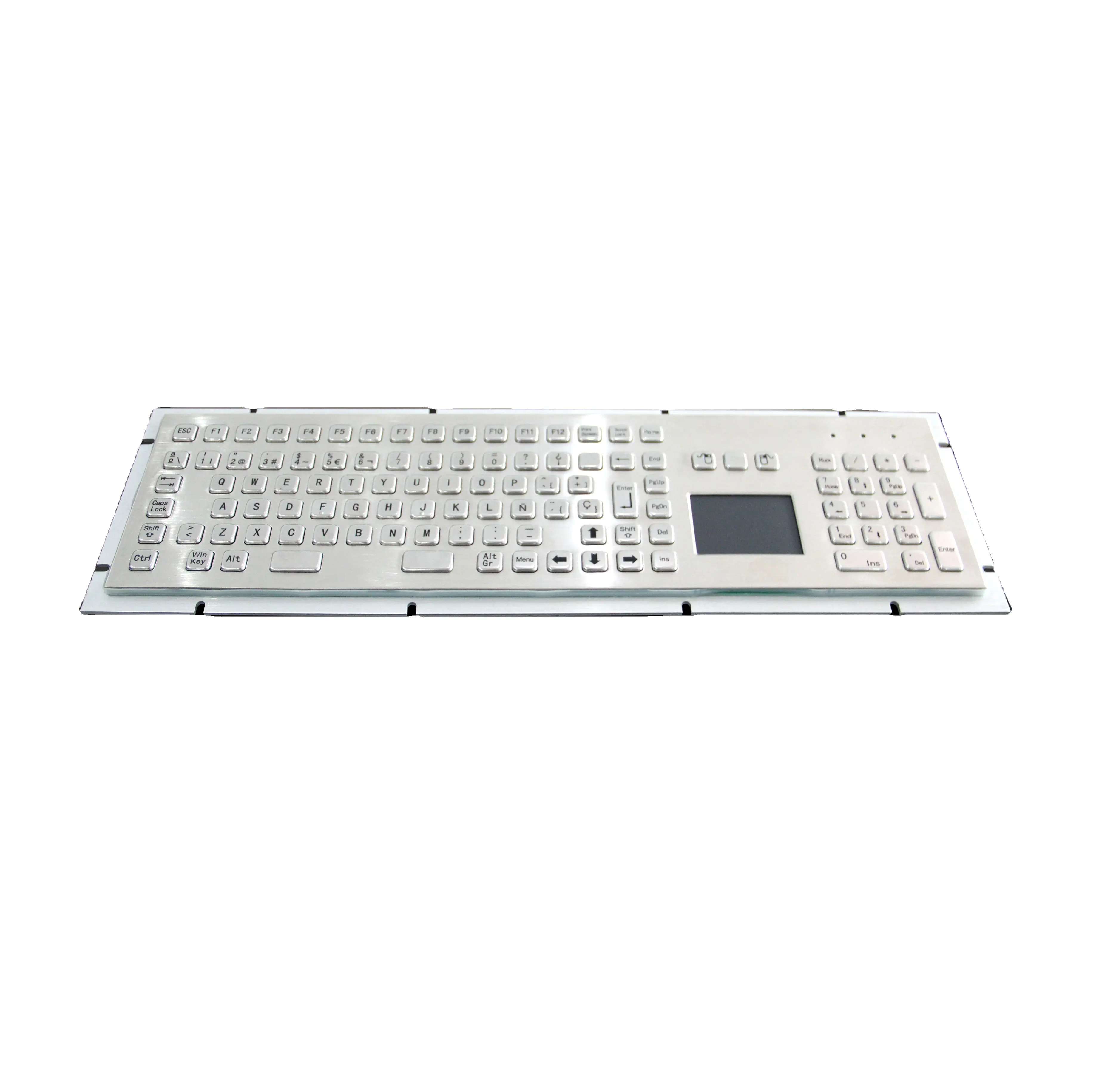 IP65 IK07 anti-vandal touchpad and numeric keypad industrial metal keyboard