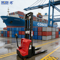 Gerbeur à conducteur marchant WGZN WG15-WA AWD avec batterie au plomb-acide et pneus en polyuréthane – Économie de main-d'œuvre et performance stable pour la manutention de marchandises dans les hôtels