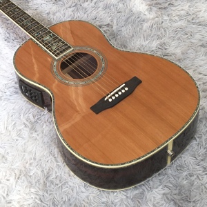 OO42 Acoustic Guitar by for Brand <b>Top</b> Solid Body with Elegant Flower Inlay Mahogany Back/Side Fingerboard Free - Product Image 5