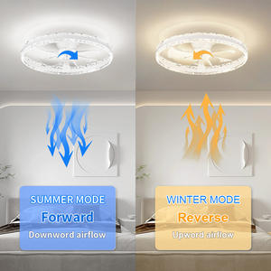 Ventilador de Techo Silencioso para Dormitorio, 7 Aspas, 3 Modos de Temperatura de Color, Montaje Empotrado, Regulable, con Aplicación Inteligente y Control Remoto - Product Image 2