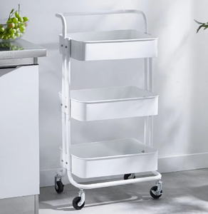 Most Popular Modern Multi-Functional Nail Cart Storage Rack SPA Salon Beauty <b>Trolley</b> in Stainless Steel for Living Room - Product Image 2