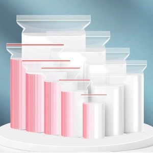 ถุงซิปล็อคใสพิมพ์ลายตามสั่ง ขายส่ง ถุงบรรจุภัณฑ์แบบซิป LDPE/HDPE ปิดผนึกได้ สำหรับใส่เครื่องประดับ ผม และอื่นๆ - Product Image 1