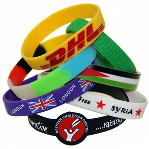 Pulsera de Silicona Personalizada con Logotipo Grabado y Relleno de Tinta, Sin Pedido Mínimo - Product Image 4