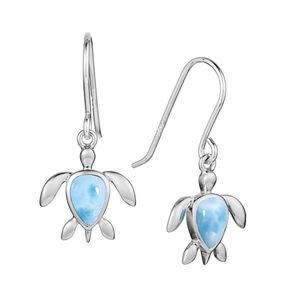 Freshwater Pearl With Pear Shape Larimar <b>Earrings</b> Design Jewelry 925 Sterling <b>Silver</b> <b>Drop</b> <b>Earrings</b> - Product Image 6
