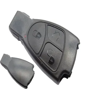 Boîtier de clé à 3 boutons, noir, emballage plastique, ABS parfait pour Mercedes BENZ, W168, W202, W203, W208, W210, a, B, C, E, Cl