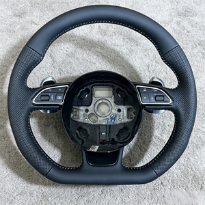 Volant de voiture en stock compatible avec <span class=keywords><strong>Audi</strong></span> S3 8P S4 B8 S5 S6 S7 S8 A3 8V A3 8P A4 B8 A5 B8 A6 C7 A7 A8 D4 Q3 Q5 Q7 - Product Image 1