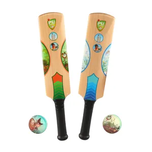 Factory direct supply 44cm plastic kids pu cricket bat