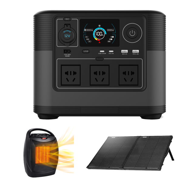 EXLIPORC Solar Power Station 1200w Camping Out Door Power Station Solar Energy System Portable Power Station Battery Cell