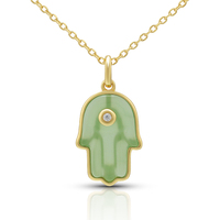 Conjuntos de Collares con Piedras Preciosas Cultivadas en Laboratorio, Collar con Colgante de Crisoprasa Natural Hecho a Mano, Joyería